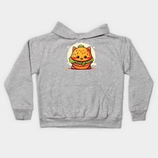 Catburger Kawaii Style Cat Burger Kids Hoodie